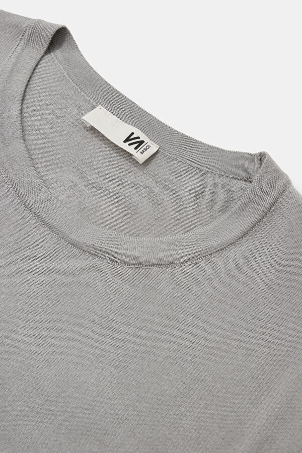 Grey Knitted Men's Sweater 3