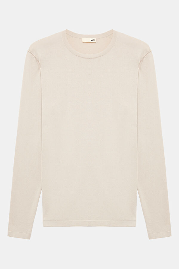 Cream Knit Men's Sweater 3
