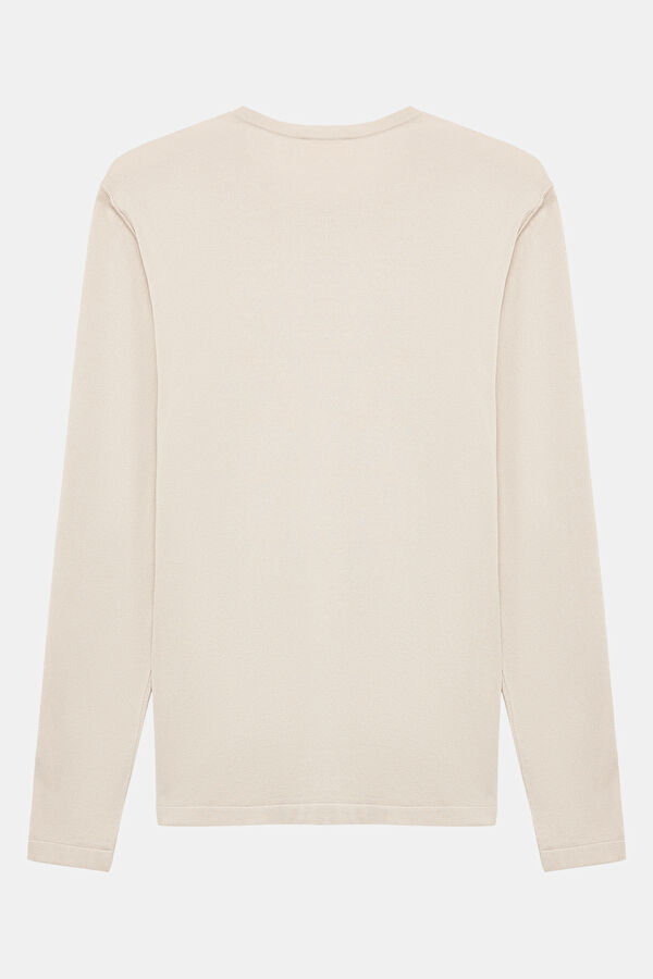 Cream Knit Men's Sweater 4