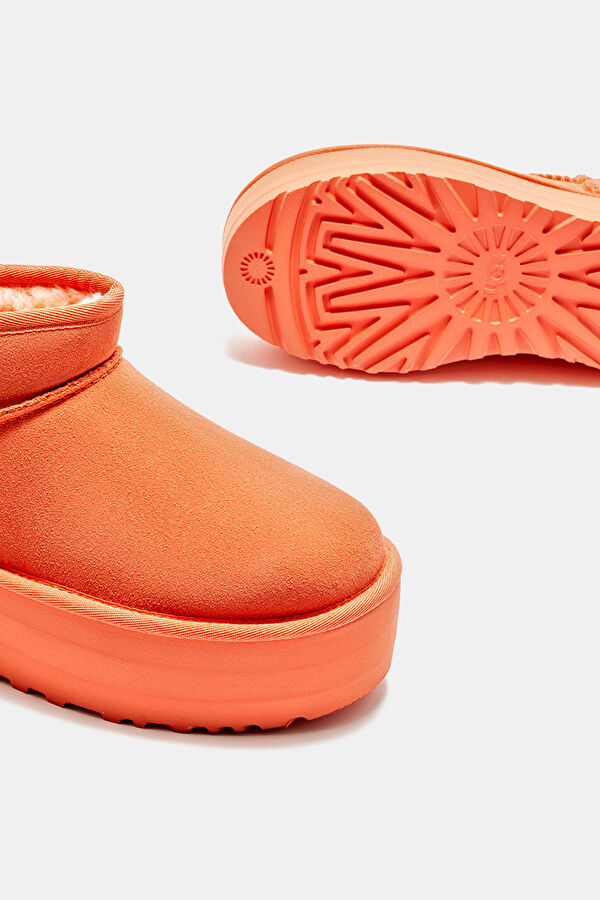 W Classic Ultra Mini Platform Mercan Kadın Bot 3