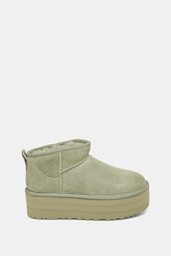 W Classic Ultra Mini Platform Haki Kadın Bot