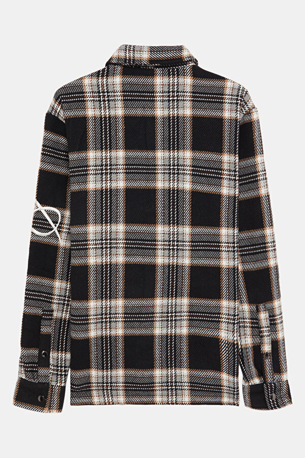 Relax Fit Multicolored Plaid Flannel Men's Shirt 2