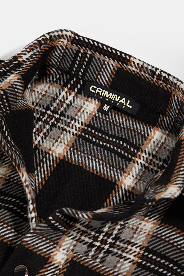 Relax Fit Multicolored Plaid Flannel Men's Shirt 3