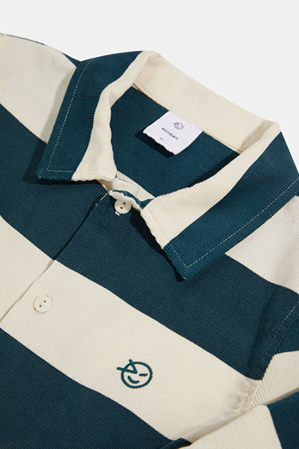 Navy Patterned Kids Shirt 3