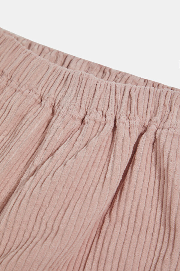 Light Pink Straight Leg Kids Pants 3