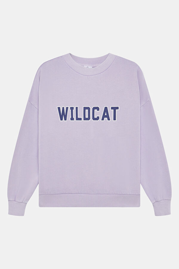 Lilac Relax Fit Crew Neck Kids Sweatshirt