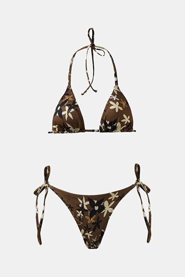 Kahve Desenli Bikini