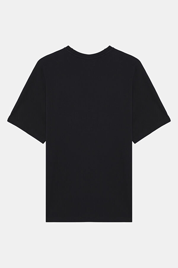 Relax Fit Black Printed Tshirt 2