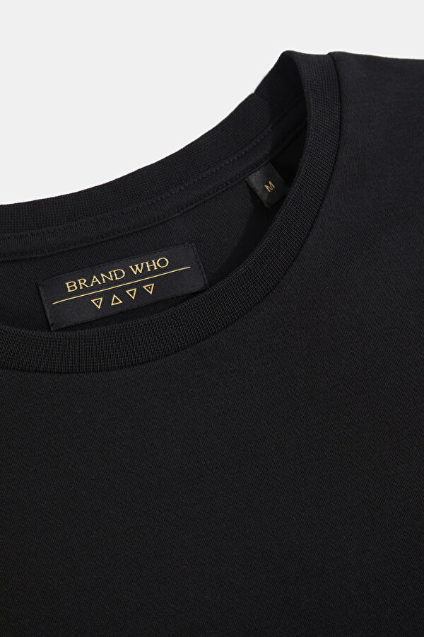 Relax Fit Black Printed Tshirt 3