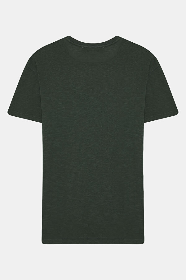 Relax Mold Green Crew Neck Printed T-Shirt 2