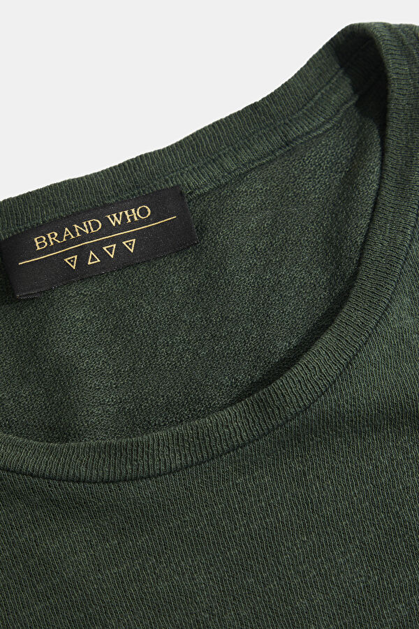 Relax Mold Green Crew Neck Printed T-Shirt 3
