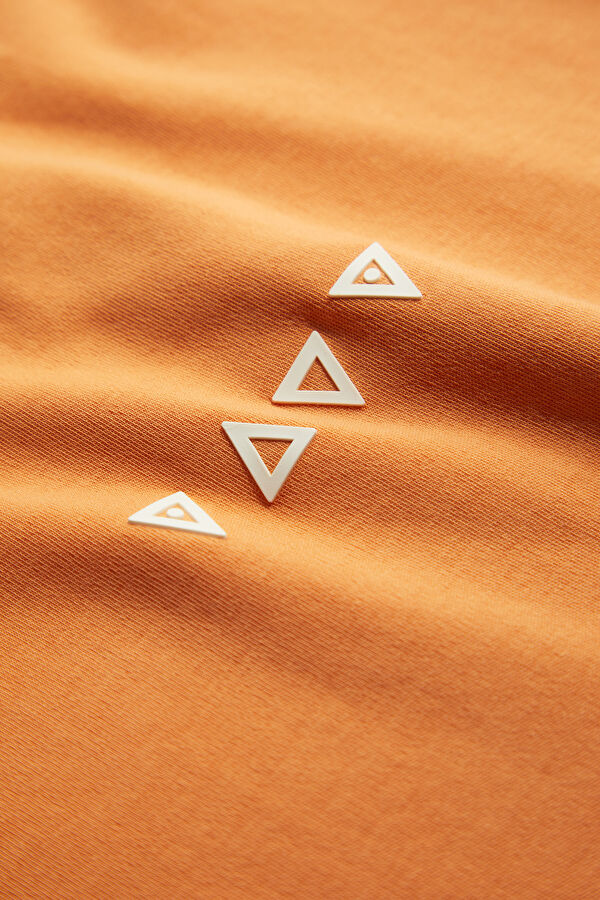 Relax Fit Orange Bicycle Collar Printed Tshirt 4