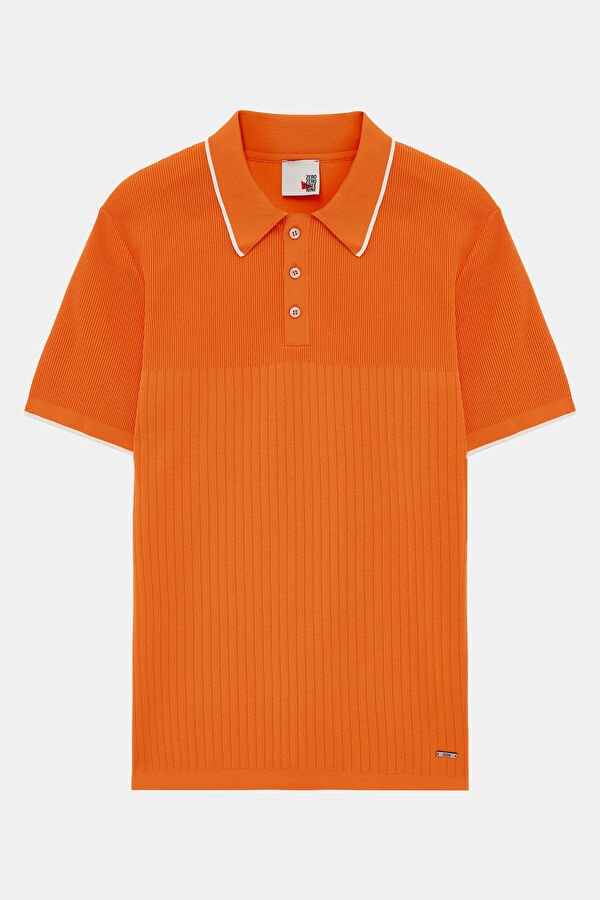 Turuncu Polo Yaka T-Shirt