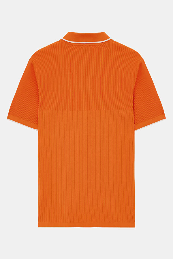 Turuncu Polo Yaka T-Shirt 2