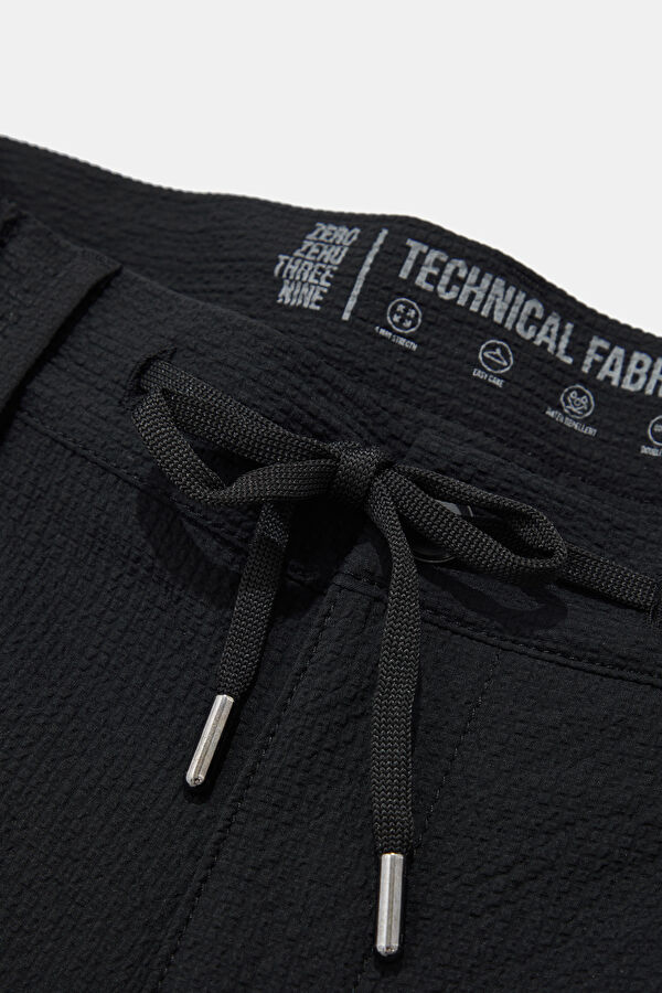 Black Tube Leg Trousers 3