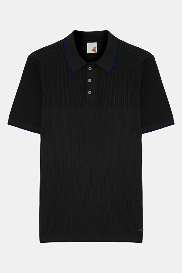 Siyah Polo Yaka T-Shirt