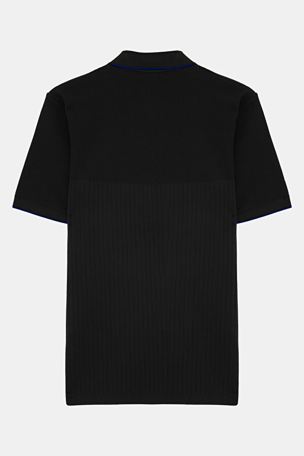 Siyah Polo Yaka T-Shirt 2