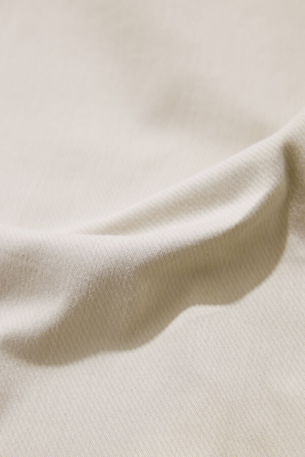 Beige Straight Leg Men's Trousers 7