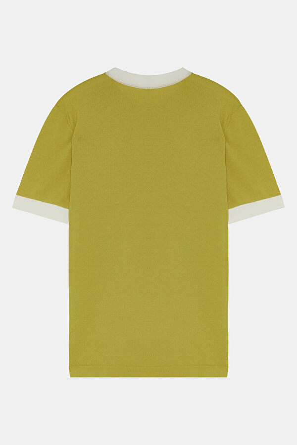 Sarı Bisiklet Yaka T-Shirt 2