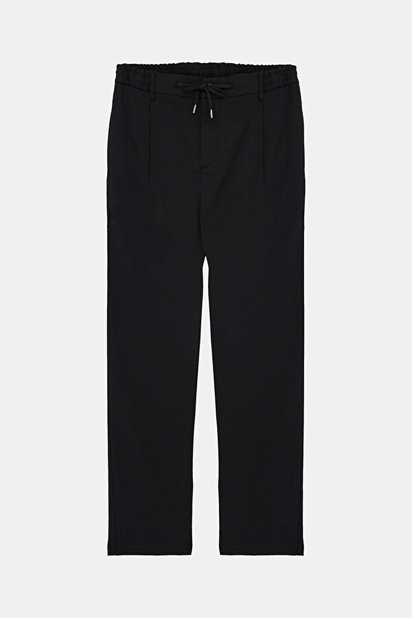 Black Tube Leg Trousers