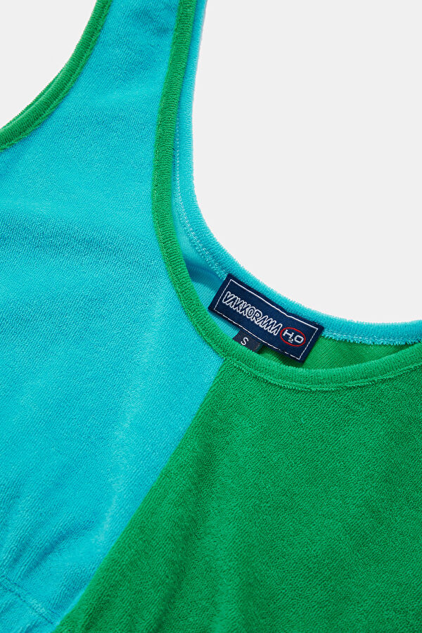 Green Strappy Women's Blouse 3