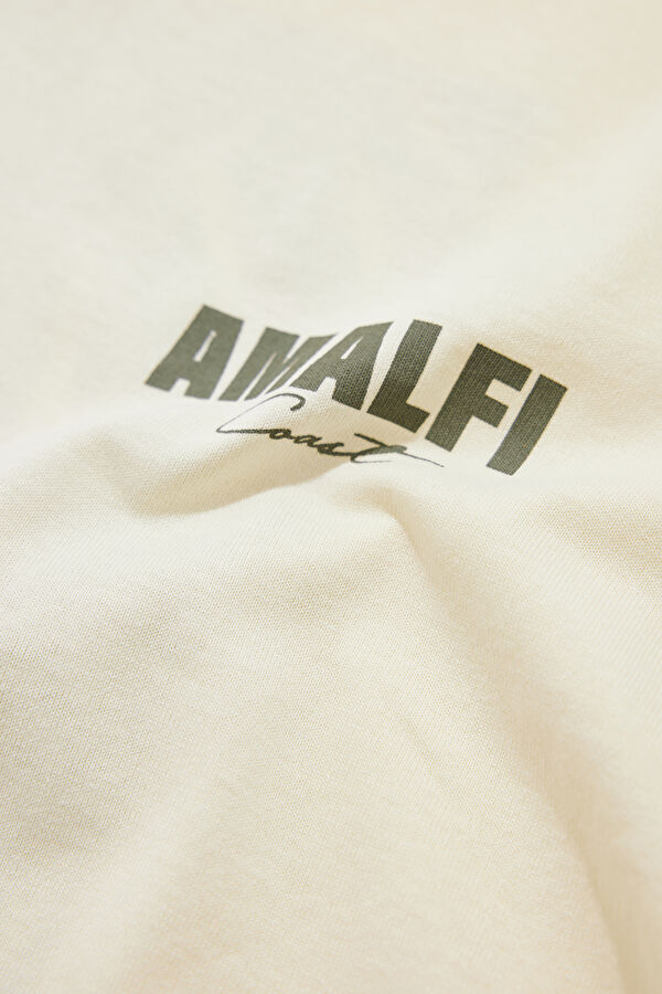 Ekru Bisiklet Yaka T-Shirt 4