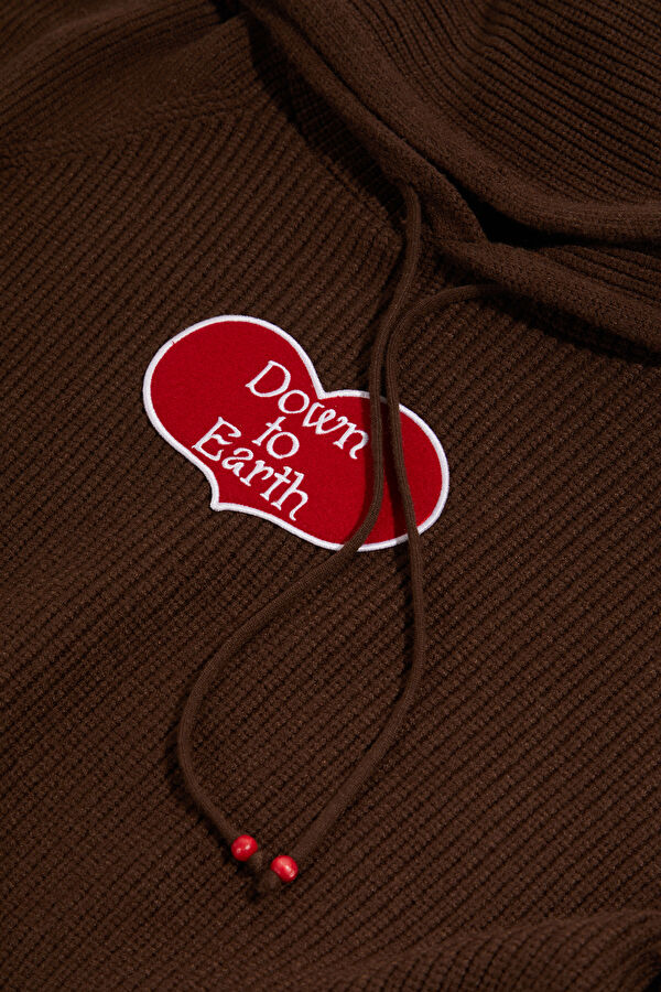 Brown Hooded Women's Sweatshirt 3