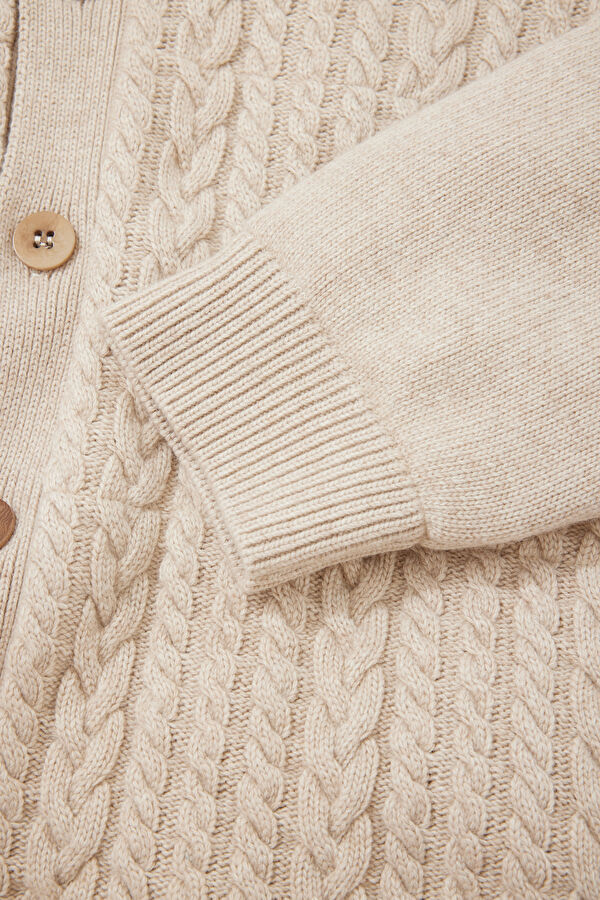 Beige Wool Men's Jacket 4