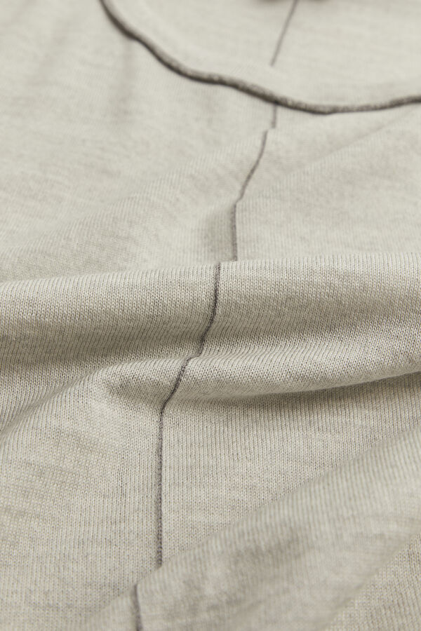 Light Grey Wool Knit Men's Sweater 6