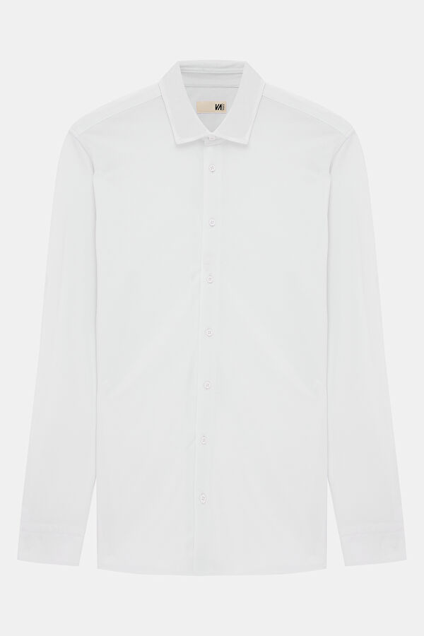 Slim Fit White Regular Men's Shirt 3