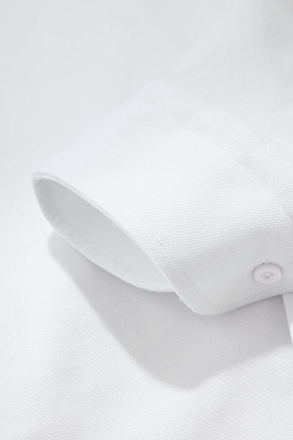 Slim Fit White Regular Men's Shirt 6
