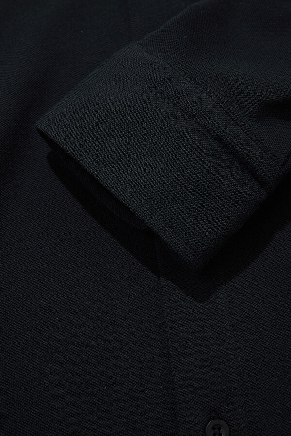 Slim Fit Black Regular Men's Shirt 6