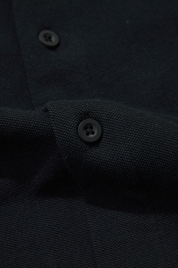 Slim Fit Black Regular Men's Shirt 7