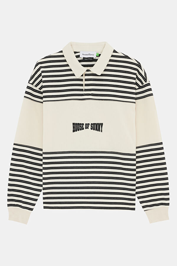 Black Polo Neck Men's Sweatshirt