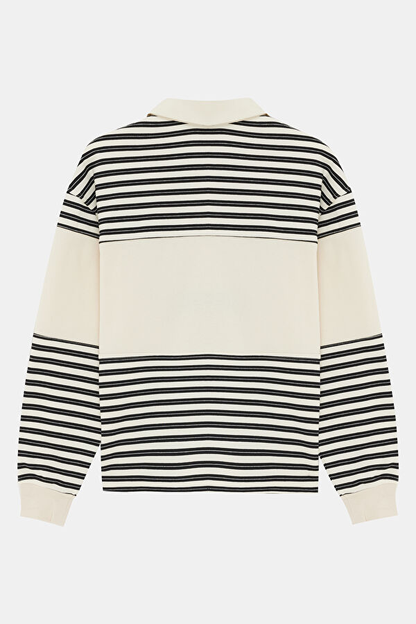 Black Polo Neck Men's Sweatshirt 2