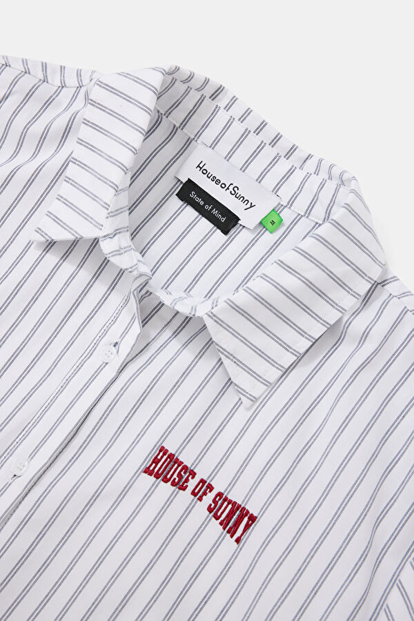 Relax Fit Cream Striped Men's Shirt 3