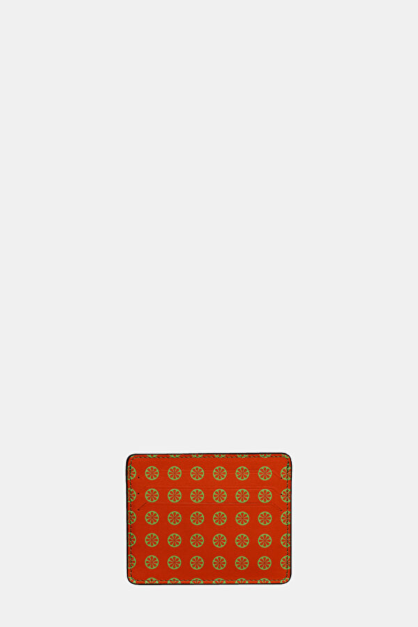 Orange Leather Wallet