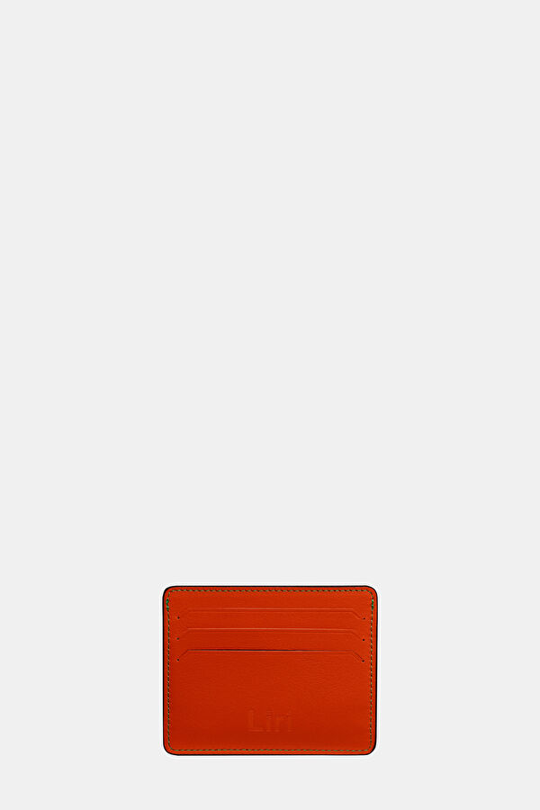 Orange Leather Wallet 2