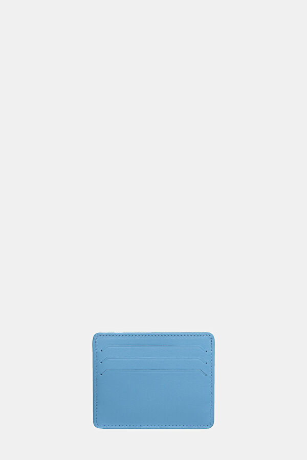 Light Blue Leather Wallet