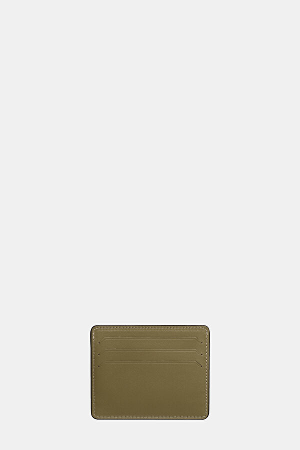 Khaki Leather Wallet 2