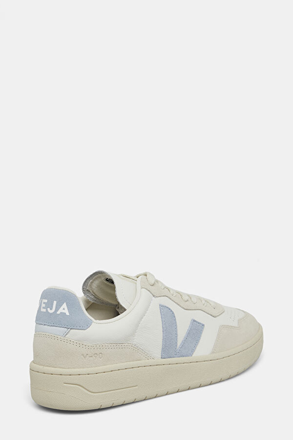 V-90 Leather White Men's Sports Shoes 3