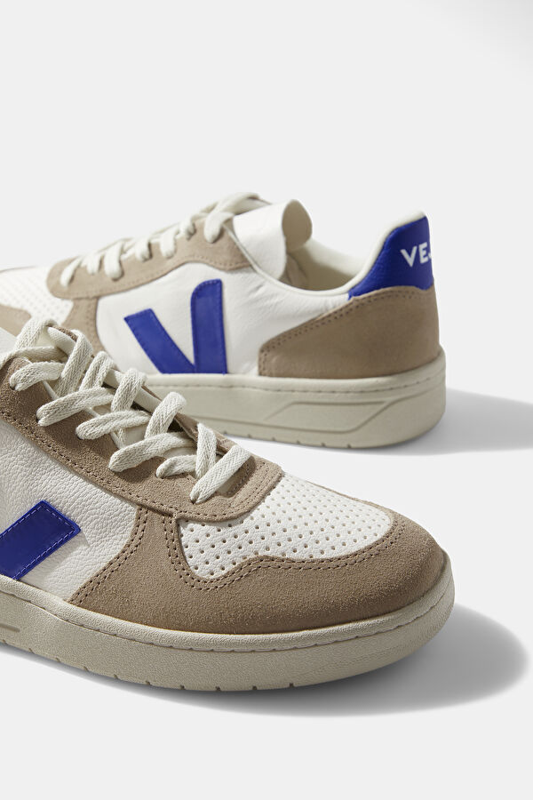 V-10 Chromefree Leather White Men's Sports Shoes 4