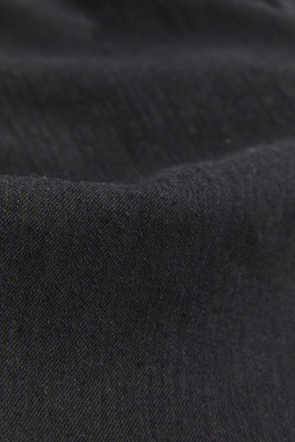 Black Straight Leg Jeans Men's Trousers 7