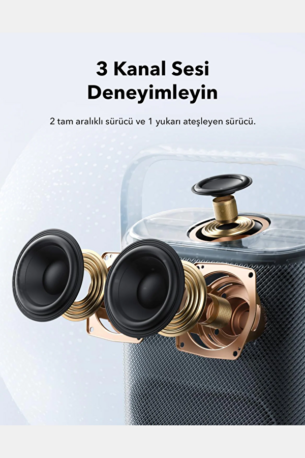 Anker Soundcore X500 Bluetooth Hoparlör, Mavi, STD 5