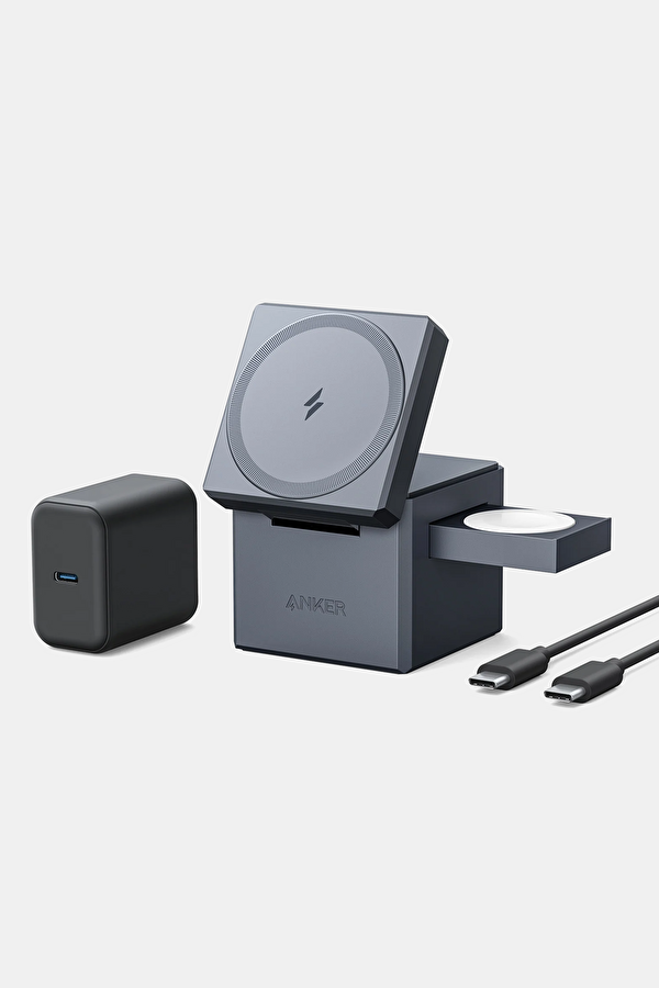 MagSafe'li 3'ü 1 Arada Cube 30W Şarj Cihazı