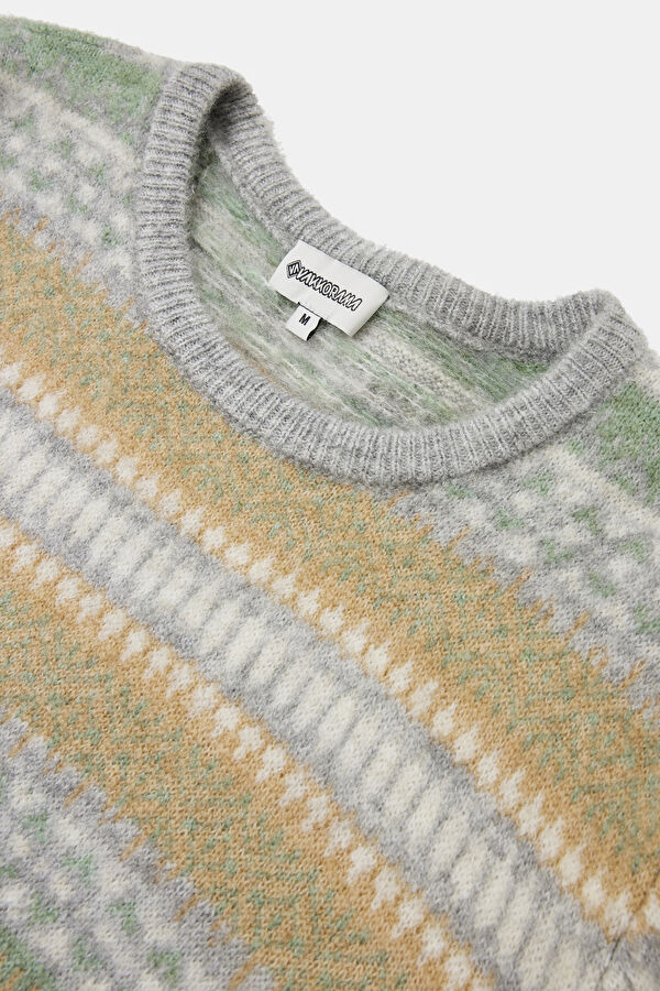 Colorful Patterned Knitted Men's Sweater 3