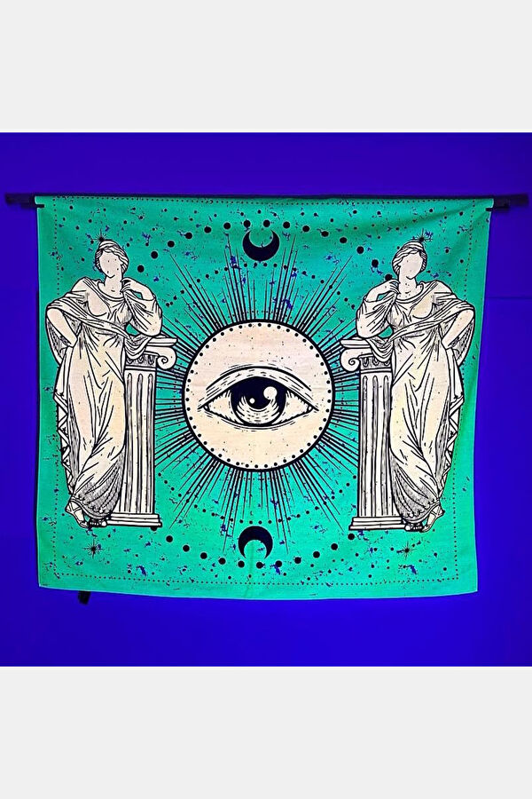 The Eye That Shines the Past 140 cm Neon Duvar Örtüsü 3