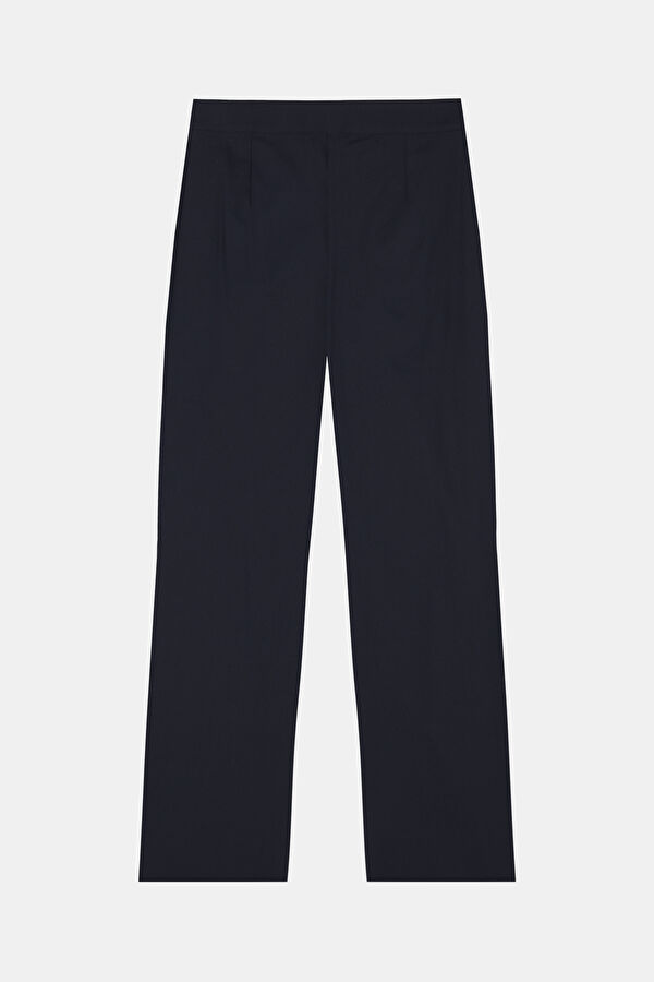 Navy Blue Wide Leg Women's Trousers 2