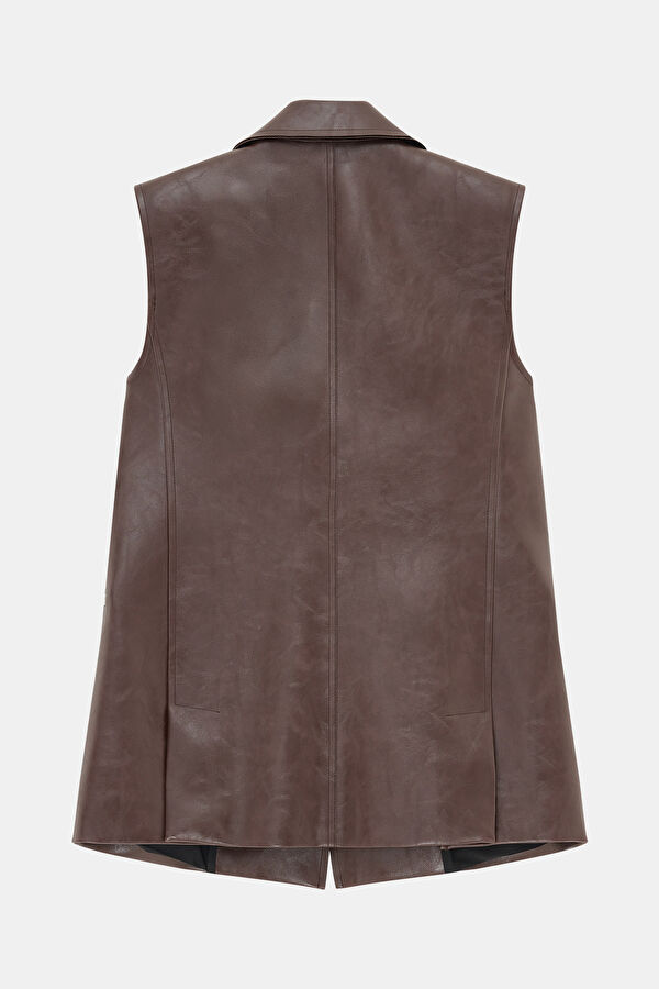 Burgundy Buttoned Women's Jacket 2