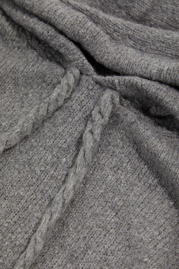 Gray Hooded Women's Sweatshirt 3